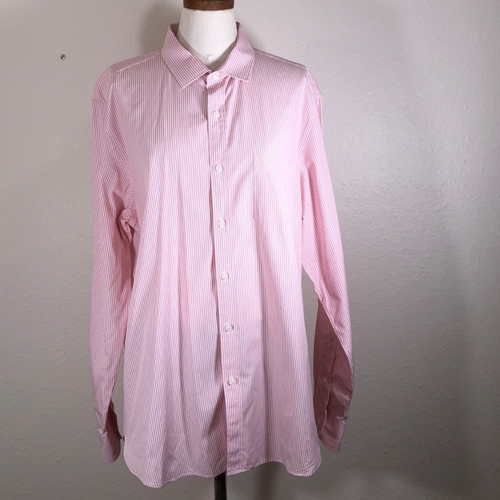 J. Crew Thompson Pink/White Stripe Button Down